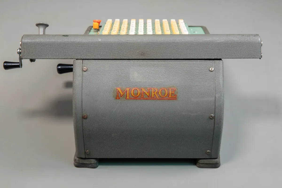 Monroe calculator from the back